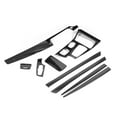 thumbnail image 3 of Trim 9pcs Carbon Fiber Car Interior Decor Trim Kit Fit for 5 Series F10/F18 LCI 10-16 without Auto Start/Stop Button RHD, 3 of 8