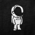 thumbnail image 2 of Dalix Astronaut Embroidered Mens Tee Cotton Casual Short Sleeve Crewneck Soft Fit in Black S Small, 2 of 5