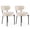 White, variant on CONCETTA Set of 2 Mid-Century Modern Dining Chairs, Round Kitchen Chairs with Curved Backrest, White