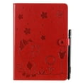 thumbnail image 2 of Dteck Case For Apple iPad 9th Generation 10.2-inch 2021,Magnetic Leather Cat Patterned Wallet Card Holder Smart iPad 8th/7th Gen 10.2" Case Folio Stand Protective Automatic wake/sleep Cover,Red, 2 of 8