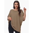 thumbnail image 6 of Women's Oversized T Shirts Summer Short Sleeve Loose Fit Casual Crewneck Plain Tops, 6 of 6
