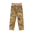 thumbnail image 2 of Vsdgher World Map1 Print Mens Pajama Pants Sleep & Lounge Pants, PJ Bottoms With elastic waistb and Pockets, 2 of 5