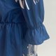 thumbnail image 4 of Vestido casual con estampado floral y hombros descubiertos, manga trompeta, para mujer, M, 4 of 6