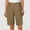 Brown, variant on Crunowin Plus Size Shorts for Women, High Waist Sleep Shorts Solid Color Breathable Lounge Pants Blue S
