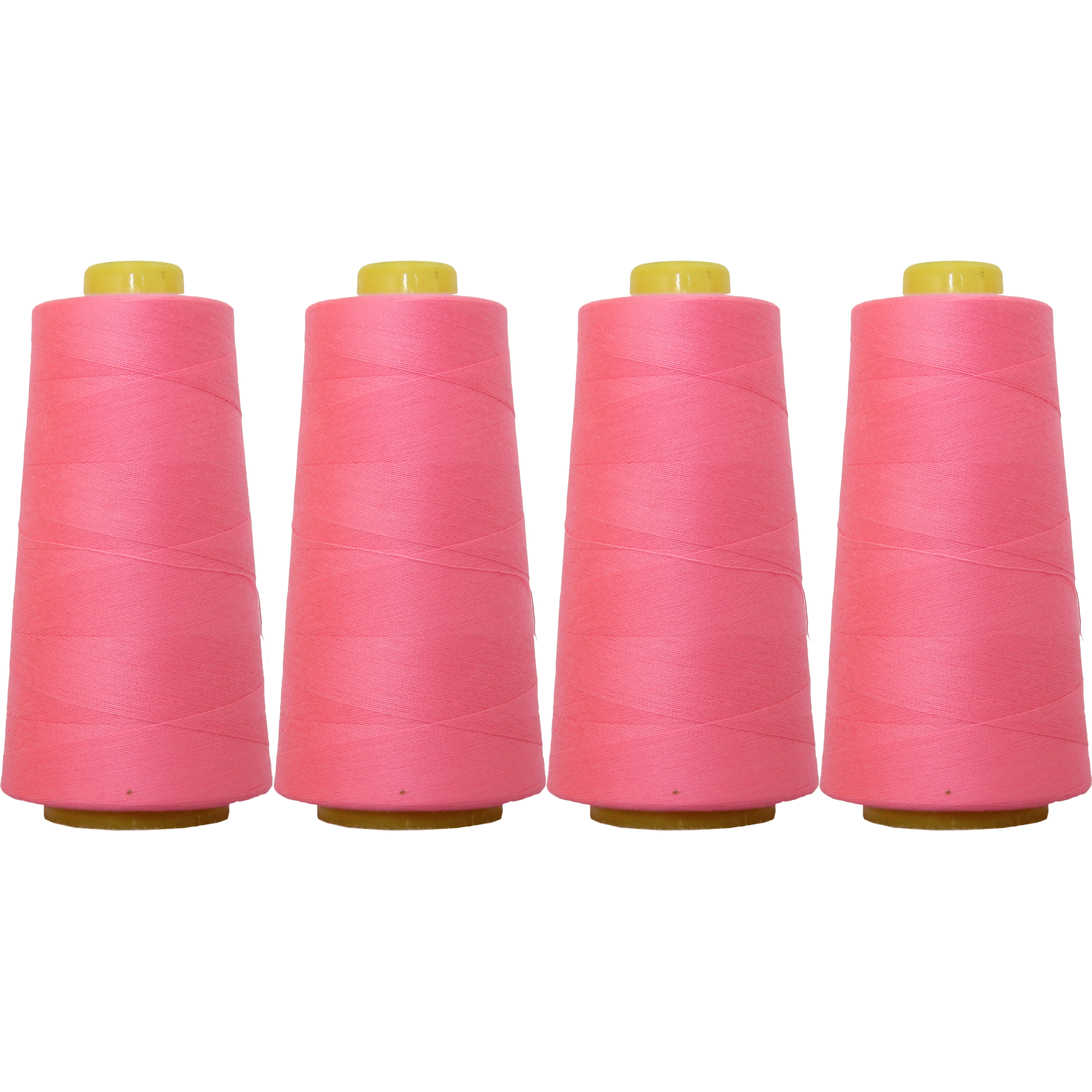 Serger Thread Cones 4 Pack – Polyester Thread for Overlock Sewing Machine  Quilting