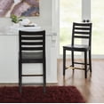 thumbnail image 3 of Linon Home Decor CS283BLK02ASU 39.5 x 18.50 x 20.5 in. Flynn Black Counter Stool - Set of 2, 3 of 7