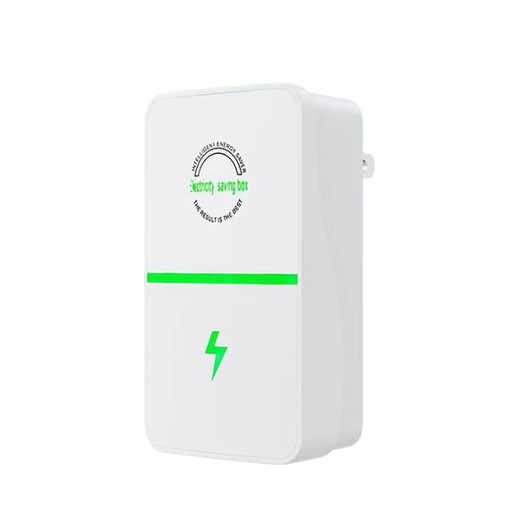 Injueey Stop Watt Energy Saver Dispositivo de ahorro de energía de plástico para el hogar Ahorro de electricidad profesional Anti fácil Electrodomésticos Enchufe de la UE