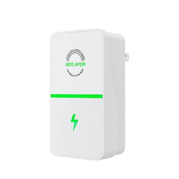 Wosthever Stop Watt Energy Saver Home Professional Electricity Saver Antirrobo Dispositivos de giro lento Fácil instalación Electrodomésticos Reino Unido enchufe