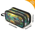 thumbnail image 3 of 3-Layer Zipper Pencil Case Pencil Pouch Large Capacity Pencil Pouch for Travel and Office Supplies Cute Sloth and Toucans, 3 of 8