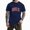 L101-Navy, variant on Men's Graphic Tees BROOKLYN Art Fonts Letter Print Crewneck Casual Regular Short Sleeve T-Shirt for Men(L101-Navy,XXL)