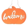thumbnail image 1 of Cartel De Bienvenida De Calabaza Cartel De Corona De Madera Para Colgar En La Pared Para El Hogar Decoración De Acción De Gracias De Halloween Yuarrent HA037631-00, 1 of 6