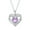 Light Purple, variant on Mother's Day Gifts for Women, I Love You Always and Forever Necklace, Sterling Silver Heart Pendant with Birthstone, Jewelry Gifts for Mother, Girlfriend, Lover, Wife
