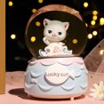 thumbnail image 4 of Bangcool Music Box Crystal Ball Decorative Luminous Musical Box Desk Ornament with Light, 4 of 4