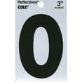 thumbnail image 2 of Hillman 840826 3 in. Reflective Black Mylar Self-Adhesive Letter O, 2 of 2
