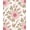 Pink, Pattern 3, variant on Flatwoven High Traffic Area Rug, Delicate Watercolor Blossom Interwoven Design, Non Slip, Stain Resistant, Washable Area Rugs for Living Room, Bedroom(Beige, 4X6)