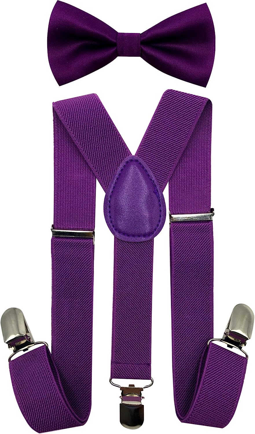 Kids, Toddlers Suspender And Bow Tie Set, Adjustable Set And Colors For Boys And Girls