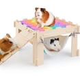 thumbnail image 1 of Cazador de unicornios con forma de conejillo de indias, con hamaca y escaleras, 1 of 7