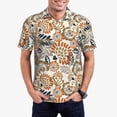 thumbnail image 5 of Wukai Floral Paisley Men’s Polo Shirts,Quick-Dry Athletic Shirt,Classic Fit Shirts-X-Large, 5 of 8