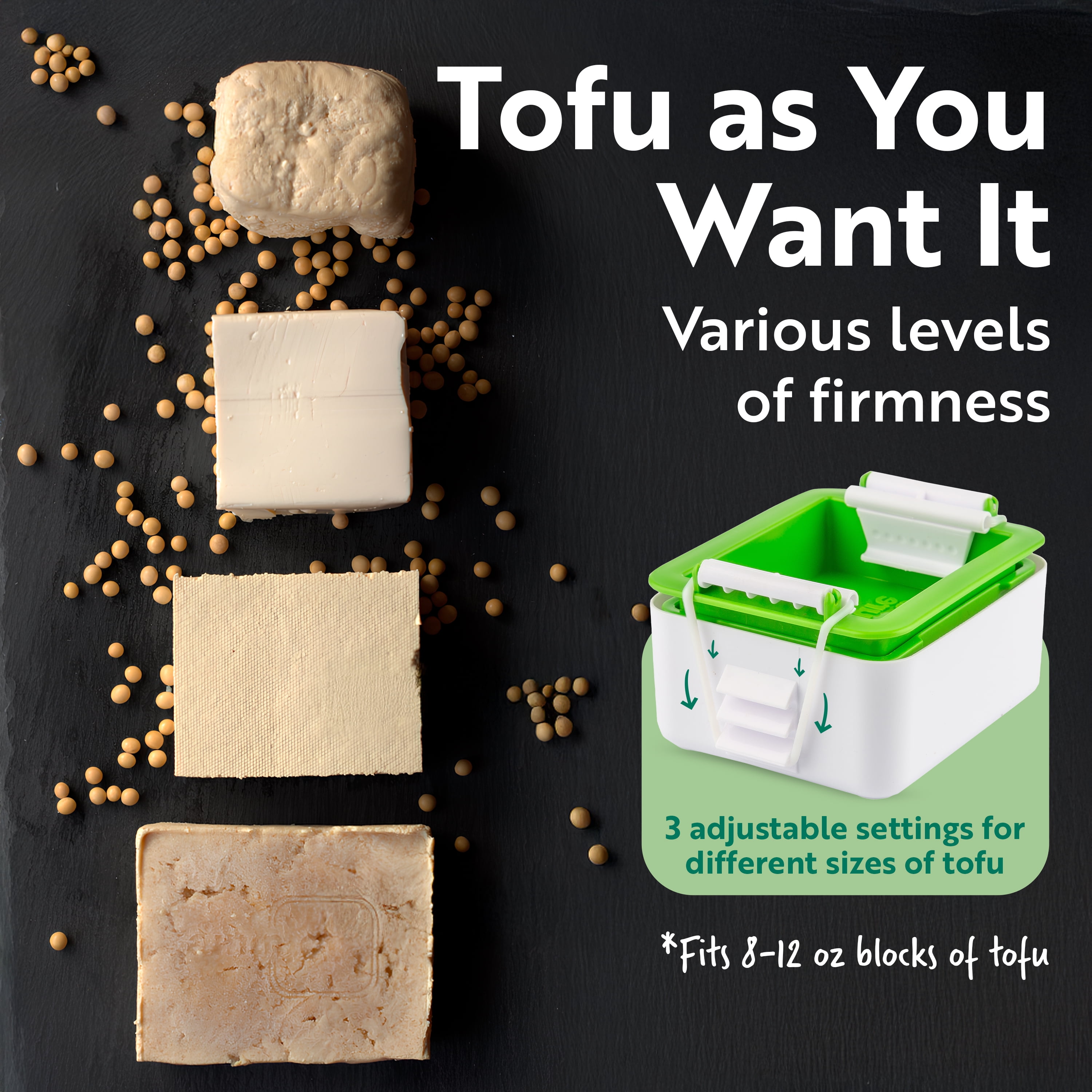 Tofuture Tofu Press - Easy, Efficient Water Removal for Perfectly Pressed Tofu Every Time