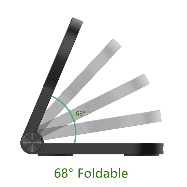 onn 2-in-1 Qi2 Wireless Charging Stand, Black photo 4
