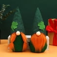 thumbnail image 4 of Bewildely Muñeco sin rostro decoración de enano Rudolf St. Patrick's Day ornamento accesorios de fiesta Gnomo Navidad decoración del hogar de Kits de decoración para fiestas Barba Bewildely HA070621-01, 4 of 6