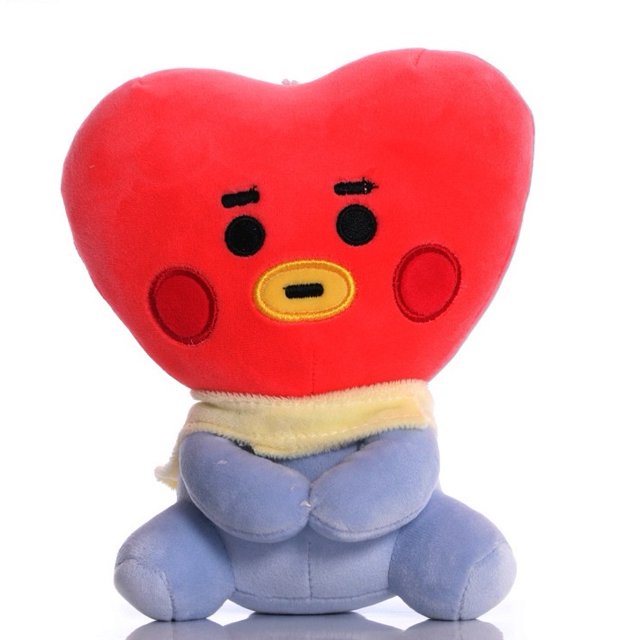 Kpop bts bt21 Muñeca Sentada Peluche Bebé tata cooky chimmy Garantía De Calidad Muñeca Llaveros Regalo Gao Jiahui unisex