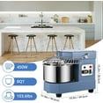 thumbnail image 7 of Towallmark Commercial Dough Mixer, 8Qt Capacity, 450W Dual Rotating Dough Kneading Machine with Stainless Steel Bowl, Safety Shield,110V for Restaurant, Bakeries,Pizzeria, 7 of 7