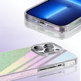 thumbnail image 2 of YSTINNG Compatible with iPhone 14 Pro Max Sparkly Shiny Bling Rubber Gel Shell hard shell Cases 3 Layers Shockproof Protective Bumper Cover A311-001, 2 of 6