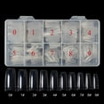 thumbnail image 2 of Haobase 500 Pcs Acrylic Artificial False Nail DIY UV Gel Acrylic False Nail Art Tips (Clear French), 2 of 2