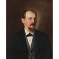 thumbnail image 3 of Kornel Bohúň 20x24 Black Modern Framed Museum Art Print Titled - Portrait of Mudr. Michal Mandelik (1884), 3 of 5
