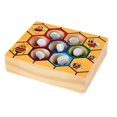 thumbnail image 1 of Bee Hive Matching Game Wooden Color Sorting Toddler Fine Motor Skills Toys Preschool Learning for Toddler, 1 of 4