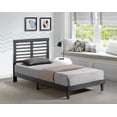 thumbnail image 2 of Cappuccino Twin XL Rubberwood and MDF Wooden Platform Bed (Fully Slated), 2 of 3