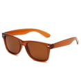 thumbnail image 2 of Gafas de sol polarizadas estilo retro clásico de los años 80 con marco cuadrado para hombre y mujer, 1 marco negro, 2 of 5