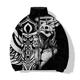 thumbnail image 4 of Abrigos de invierno Parkas para hombre Chaquetas modernas y versátiles para hombre Cómodas y elegantes Ropa de algodón estampada personalizada Abrigo para hombre, 4 of 4