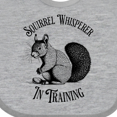 thumbnail image 4 of Inktastic Squirrel Whisperer in Training Boys or Girls Baby Bib, 4 of 4