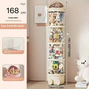 Four Layer Transparent Large Capacity Plastic Cylindrical Storage Bucket, Plush Doll Zoo Home, Bidding Farewell To Wandering Dolls, Plush Toy Wanderer Terminator, Suitable For Home Decoration