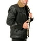 thumbnail image 3 of Chamarra para Hombre Shendy Vendy Chaqueta Vinipiel Tipo Biker Negro Cafe grande, 3 of 4