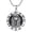 D04-Pharaoh, variant on Poseidon Necklace Sterling Silver Greek Trident Pendant God of the Sea Poseidon Jewelry Greek Mythology Amulet Medallion Gift for Men