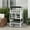 White, Light Gray, Black, variant on Pawhut Solid Wood 4-Floor Cat Condo with Litter Box Space