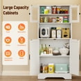 thumbnail image 3 of Behost Kitchen Pantry Cabinet with Doors, Storage Shelf for Home, White, 3 of 12