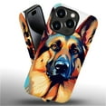 thumbnail image 2 of Punmada for iPhone 13 14 Compatible with Magsafe Full Body Protective Glossy Case, For Girl Boy Shockproof Magnetic Charge Esthetics Pattern German Shepherd Dog, 2 of 7