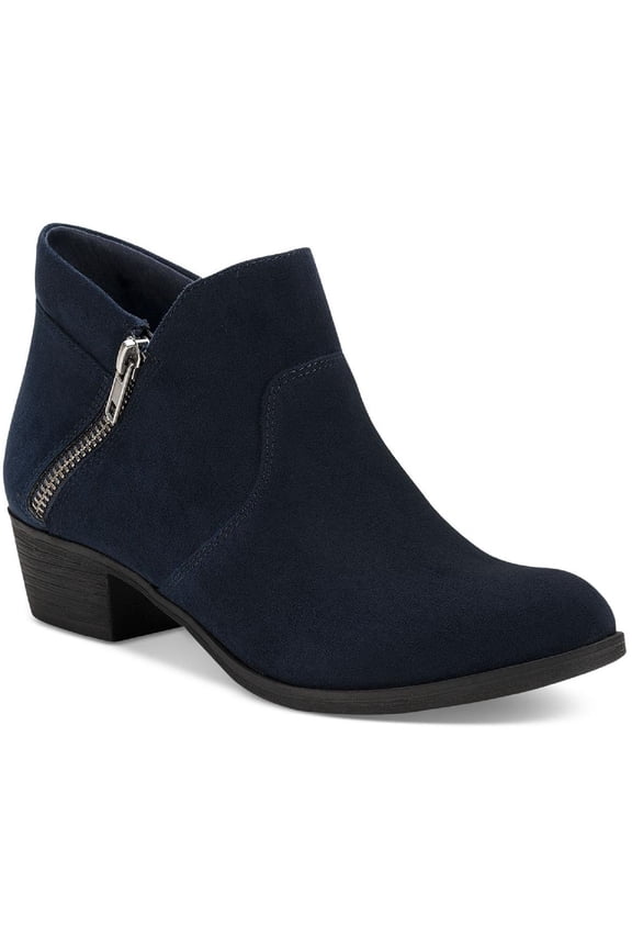 Womens Abby Faux Leather Ankle Ankle Boots