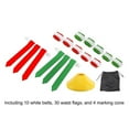 thumbnail image 4 of Flag Football Set, 10 Player Football Belts Flags Kit 10 Belts 30 Flags 4 Cone For Playing, 4 of 8