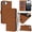 Brown, variant on Wallet Case Compatible for iPhone 14 Pro, PU Leather Magnetic Closure Protective Flip Folio Case with 3 Card Holder and Wrist Strap Cover Women Men,Yellow,For iPhone 14 Pro