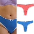thumbnail image 2 of 6Pcs Seamlesses Thongs for Women Not Show Thong Underwear,Lady Breathable Bikinis Panty G-String Soft Undie,Tanga Gifts, 2 of 8