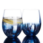 Water Glass Set of 2 (Blue)
