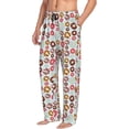 thumbnail image 6 of Logiee Colorful Donuts Print Pajama Pants for Men,Men’s Pajama Bottoms,Mens PJ Pants with Pockets & Button Fly-3X-Large, 6 of 6