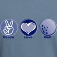 thumbnail image 3 of CafePress - Peace Love Golf Mens Comfort Colors® Shirt - Mens Comfort Colors Shirt, 3 of 5