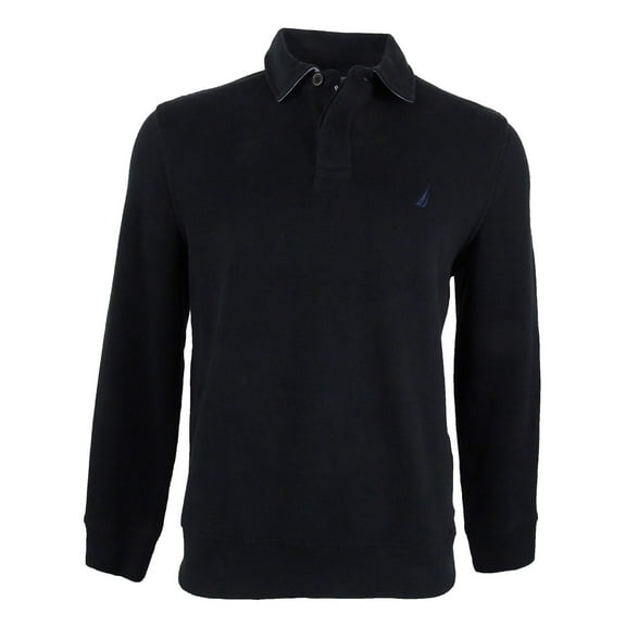 Nautica Men's Classic-Fit French Ribbed Long Sleeve Polo