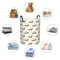 thumbnail image 4 of Fotbe Dachshund Going To Play Tennis Cesto de Ropa con Asas, Cesto Impermeable de Gran Capacidad, Bolsa de Lavado para Dormitorio, Cesto de Ropa con Ruedas y Asas-Small, 4 of 6